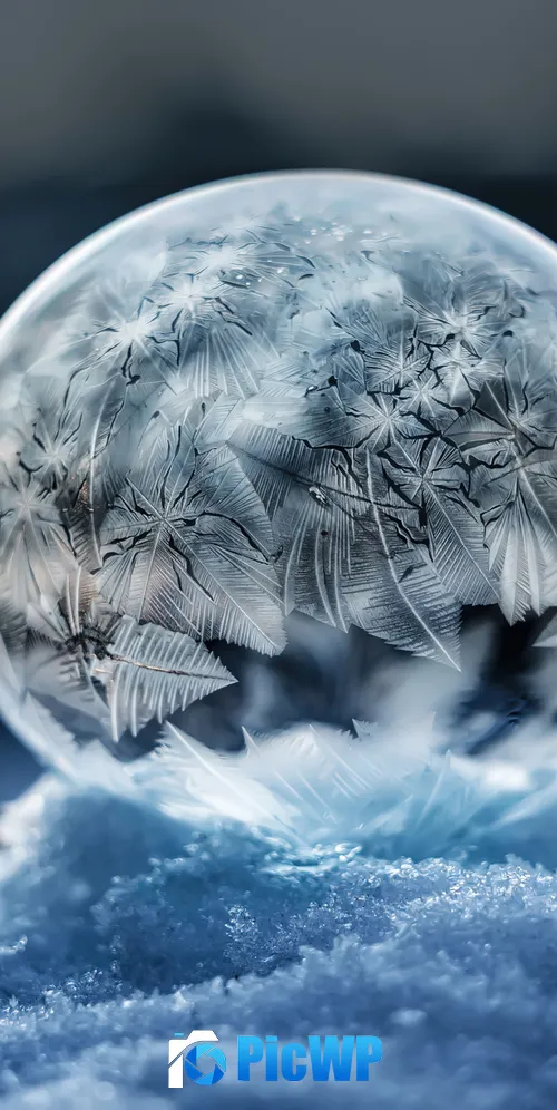 Frozen bubble Soap Bubble 3K Mobile Wallpaper