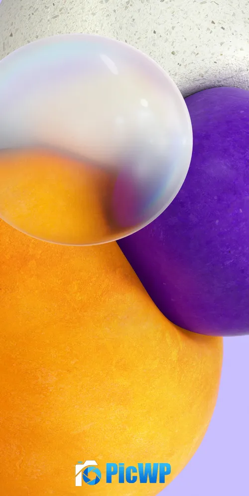 Abstract design Purple background 3K Mobile Wallpaper