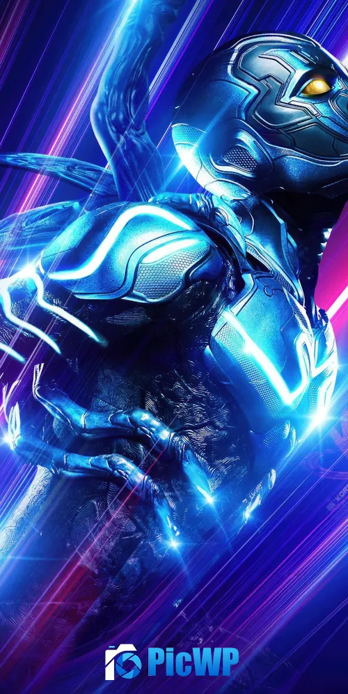 Blue Beetle 3K Mobile Wallpaper