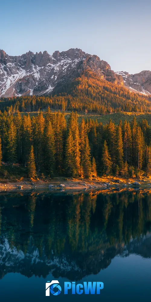 Karersee Lake Serene 3K Mobile Wallpaper