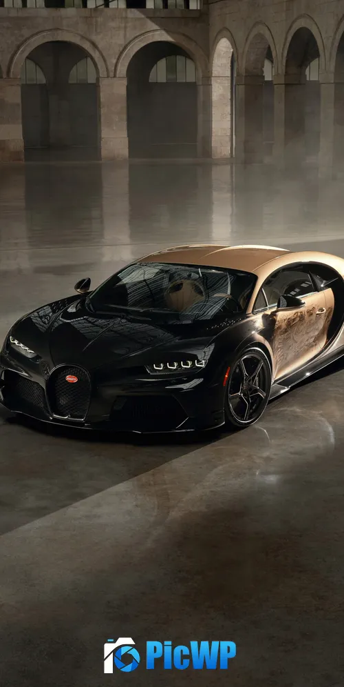 Bugatti Chiron Super Sport Golden Era 3K Mobile Wallpaper