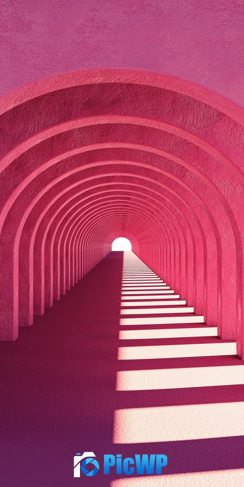 Pink aesthetic Arches 3K Mobile Wallpaper