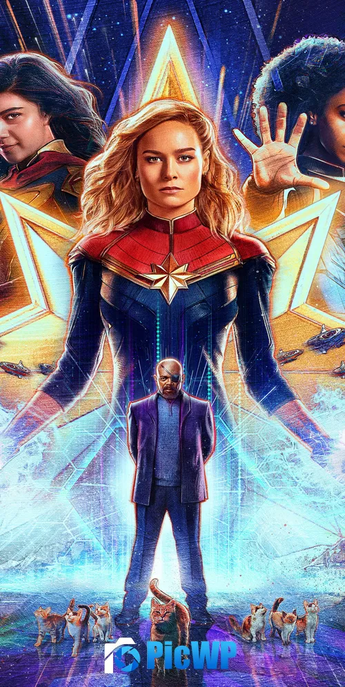 The Marvels 3K Mobile Wallpaper