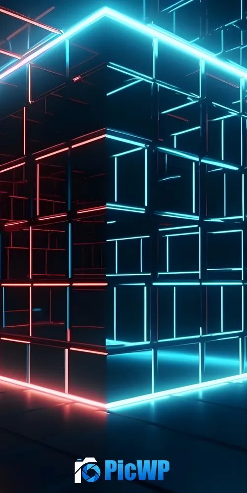 Colorful Neon Lights 3K Mobile Wallpaper