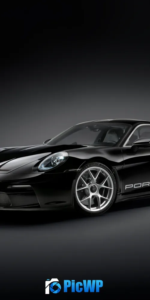 Black Porsche 911 3K Mobile Wallpaper