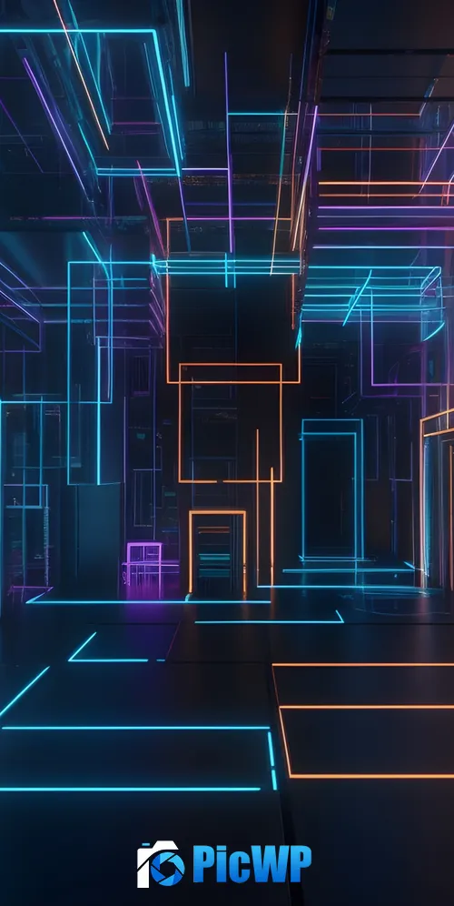 Neon background Colorful 3K Mobile Wallpaper