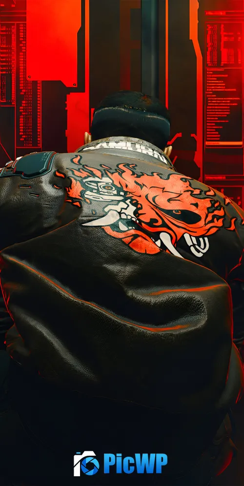 Samurai in Cyberpunk 2077 3K Mobile Wallpaper