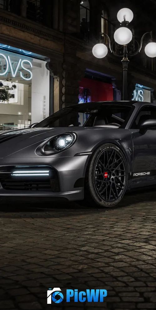 Porsche 911 Turbo S Carbon Fiber 3K Mobile Wallpaper