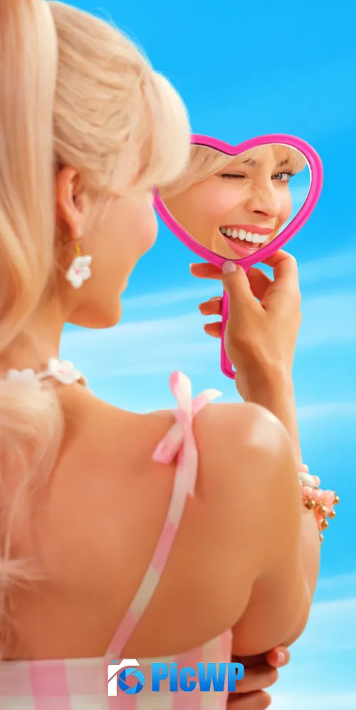 Margot Robbie as Barbie 4K iPhone 3K Mobile Wallpaper