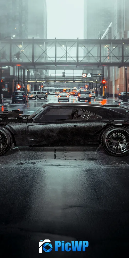 Dodge Charger Batmobile 3K Mobile Wallpaper