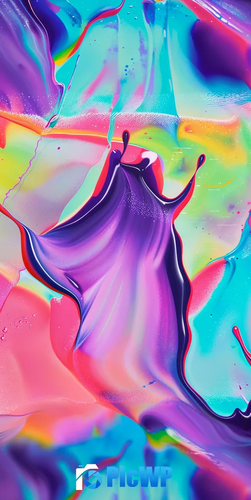 Liquid art Abstract design 3K Mobile Wallpaper