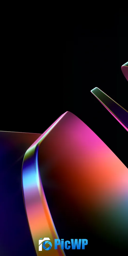 Rainbow swirl Vibrant 3K Mobile Wallpaper