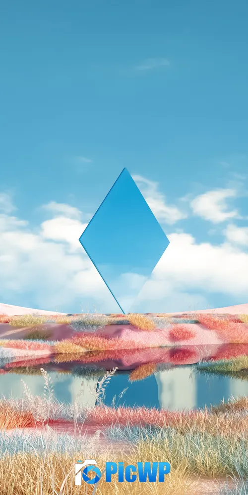 Surreal Geometric 3K Mobile Wallpaper