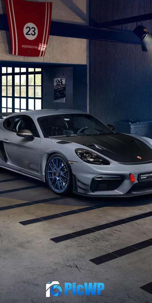 Porsche 718 Cayman GT4 RS Manthey Performance Kit 3K Mobile Wallpaper