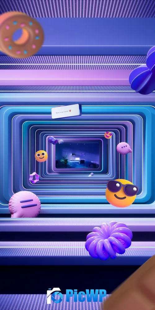 Emoji 3D Art 3K Mobile Wallpaper