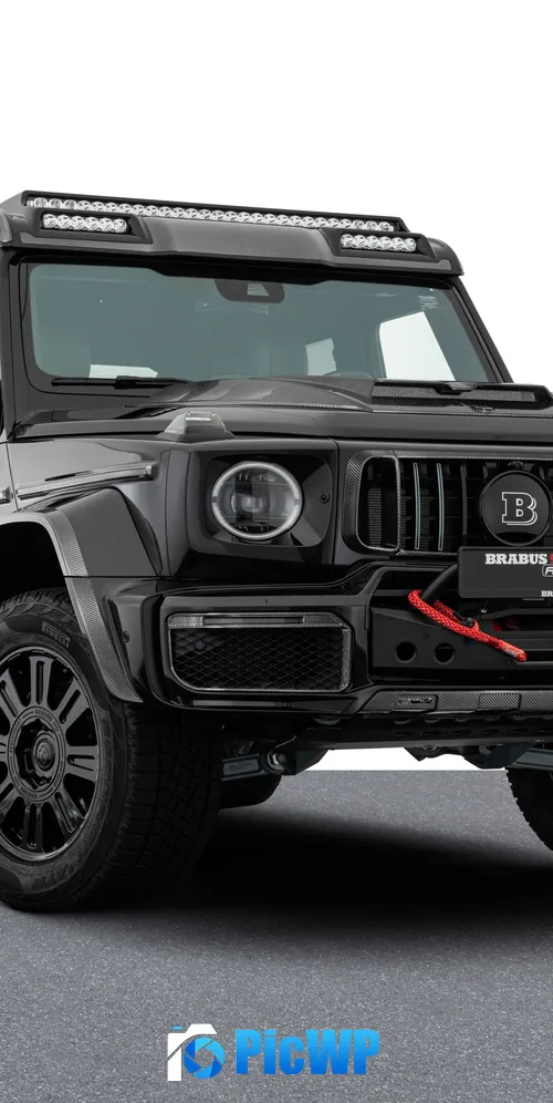 Brabus XLP 900 6x6 Superblack Off-Road SUV 3K Mobile Wallpaper