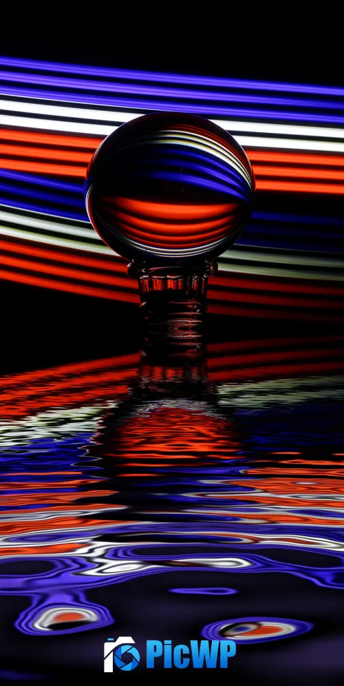 Crystal Ball Multicolor 3K Mobile Wallpaper
