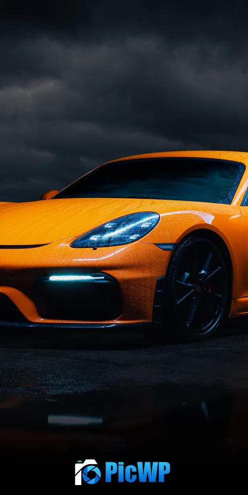 Porsche Cayman GT4 3K Mobile Wallpaper