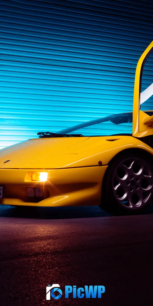 Lamborghini Diablo Sports car 3K Mobile Wallpaper