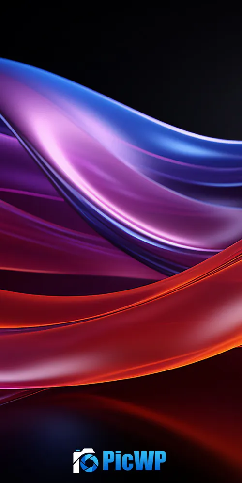 Glass Multicolor 3K Mobile Wallpaper