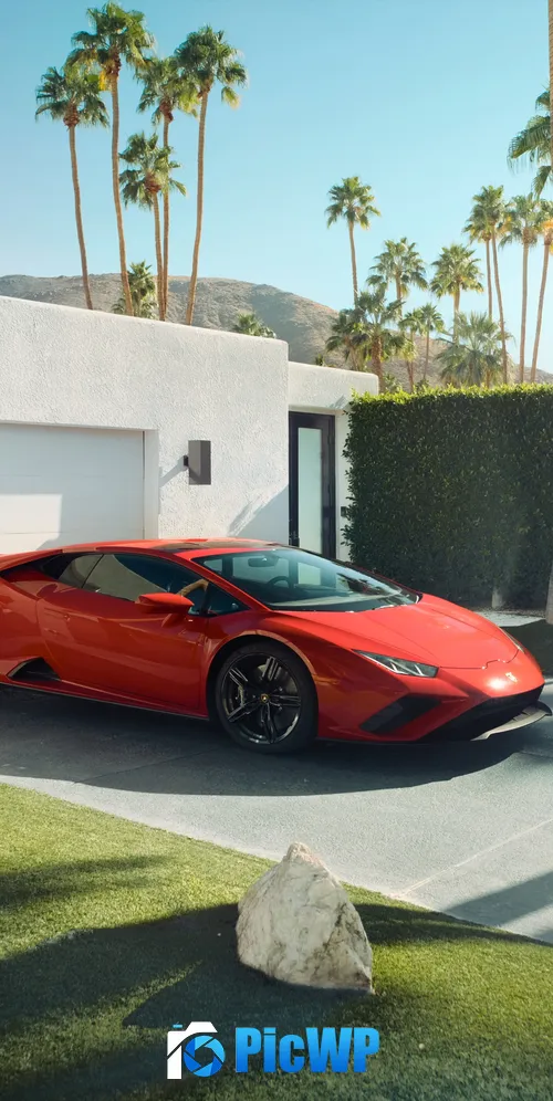 Lamborghini Huracan EVO RWD Sports Car 3K Mobile Wallpaper