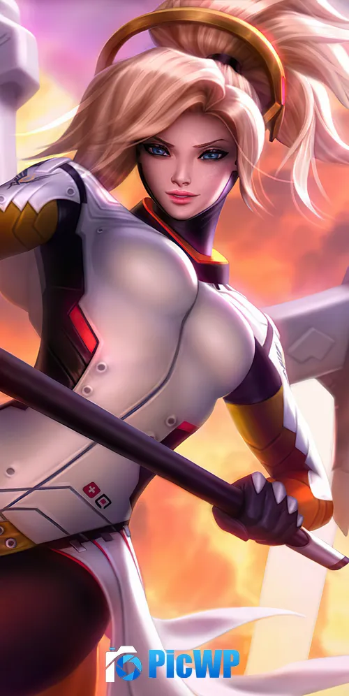 Mercy Overwatch 3K Mobile Wallpaper