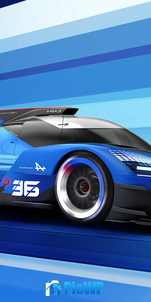 Alpine A424_β Le Mans Hypercar 3K Mobile Wallpaper