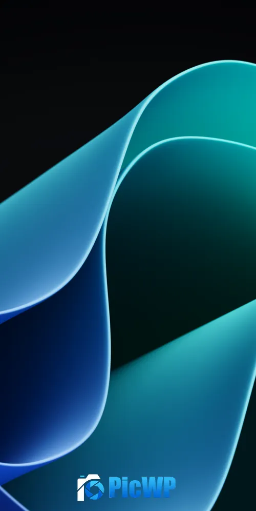 Windows 11 Black background 3K Mobile Wallpaper