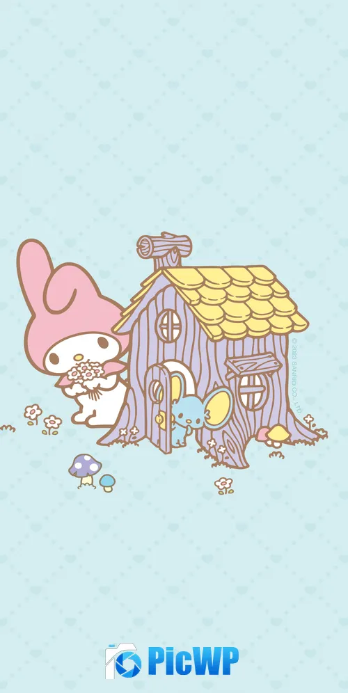 My Melody 3K Mobile Wallpaper