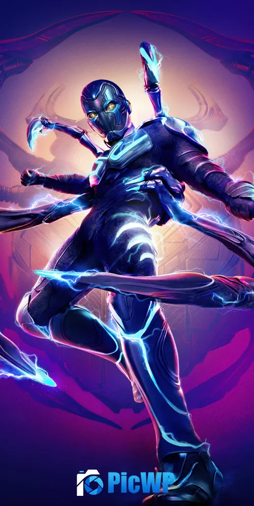 Blue Beetle 3K Mobile Wallpaper