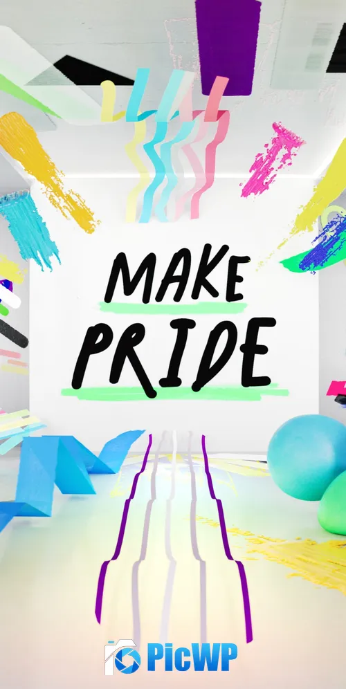 LGBTQ Make Pride 3K Mobile Wallpaper