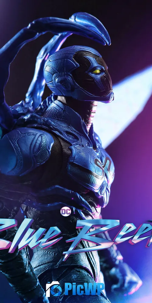 Blue Beetle DC Superheroes 3K Mobile Wallpaper