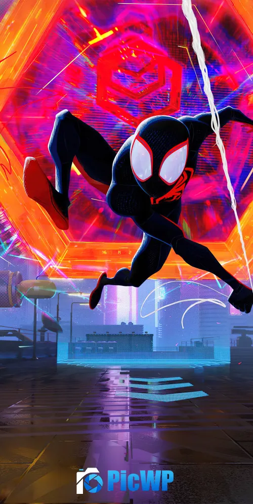 Free Fire Spider-Man: Across the Spider-Verse 3K Mobile Wallpaper