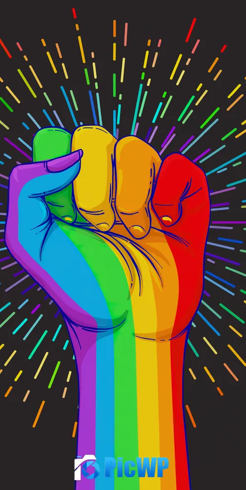 LGBTQ Fist 3K Mobile Wallpaper