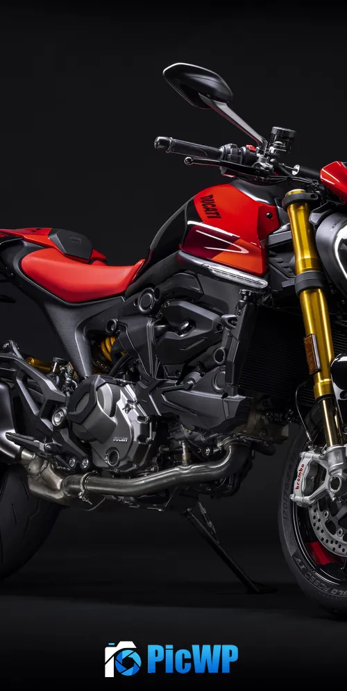 Ducati Monster SP Sports bikes 3K Mobile Wallpaper