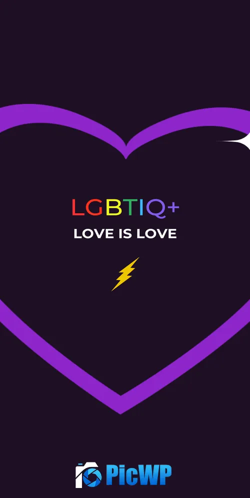 Love Is Love LGBTQ 3K Mobile Wallpaper