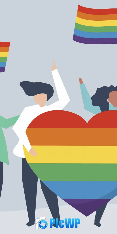 LGBTQ Pride flag 3K Mobile Wallpaper