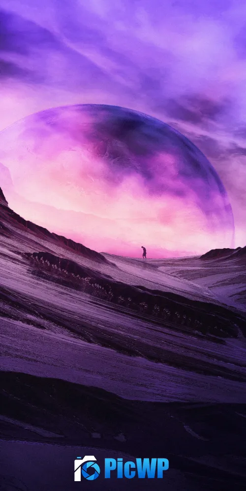 Dreamy Ultraviolet 3K Mobile Wallpaper