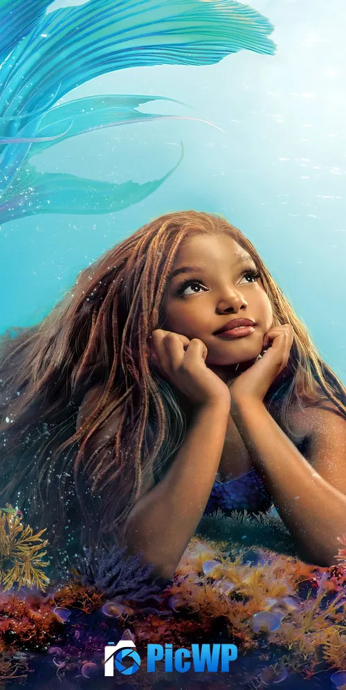 Halle Bailey as Ariel The Little Mermaid 3K Mobile Wallpaper