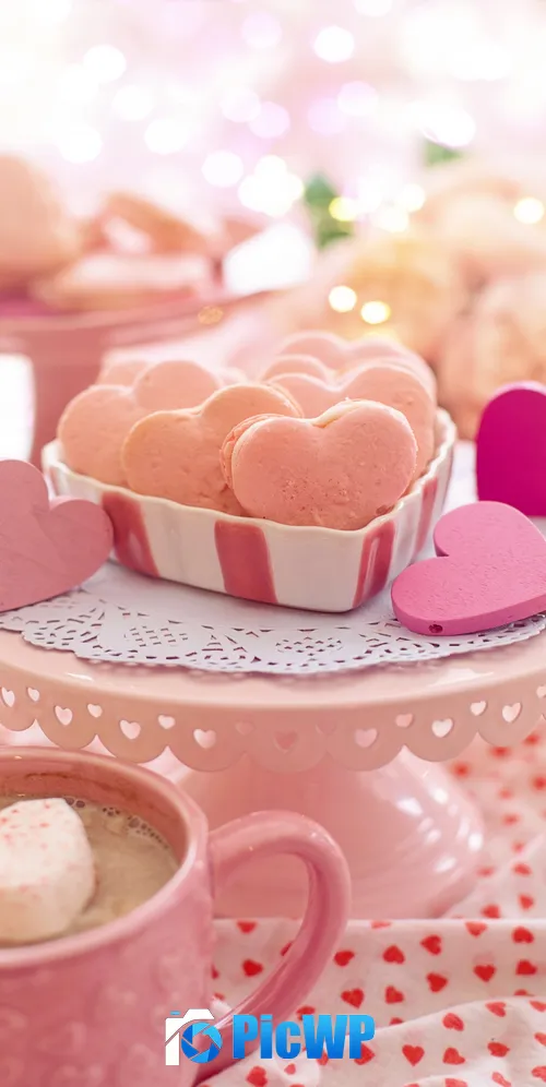 Love hearts Pink hearts 3K Mobile Wallpaper