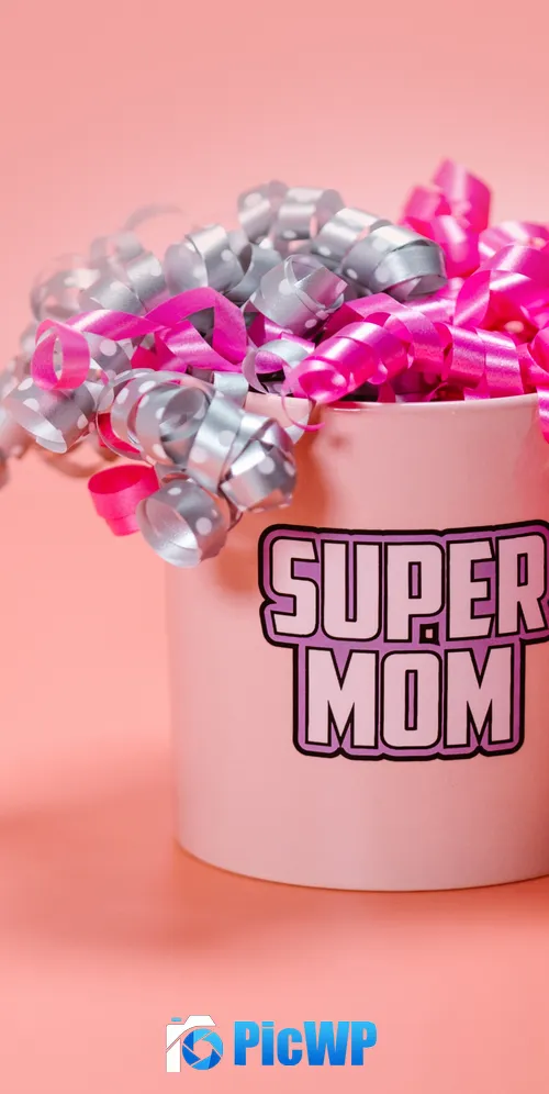 Super MOM Mug 3K Mobile Wallpaper