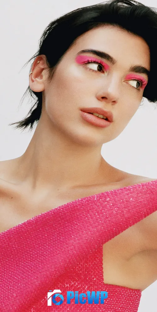 Dua Lipa Pink aesthetic 3K Mobile Wallpaper