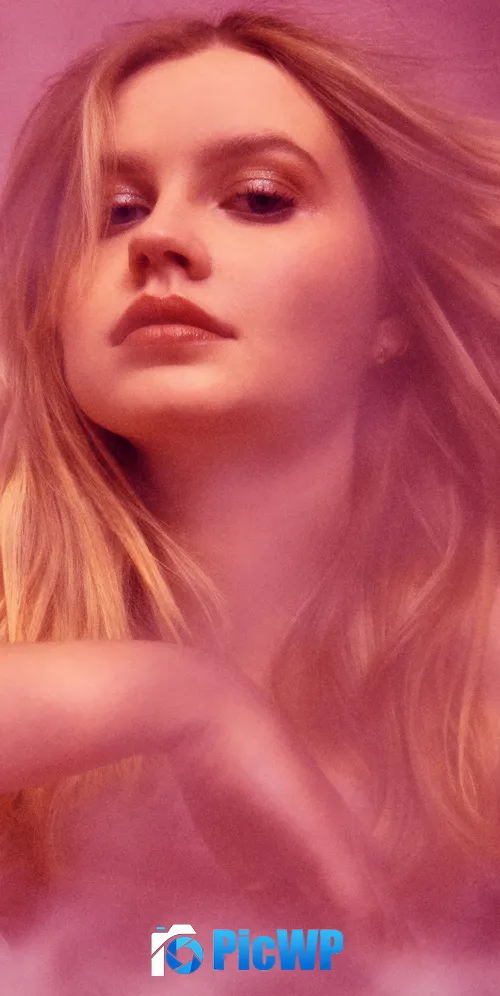 Angourie Rice Pink aesthetic 3K Mobile Wallpaper