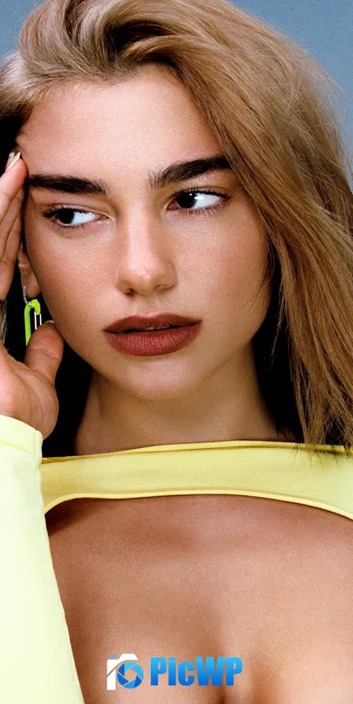 Dua Lipa Closeup 3K Mobile Wallpaper