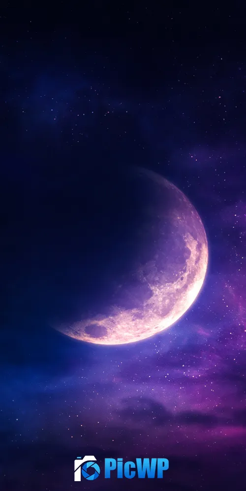 Aesthetic Moon 3K Mobile Wallpaper