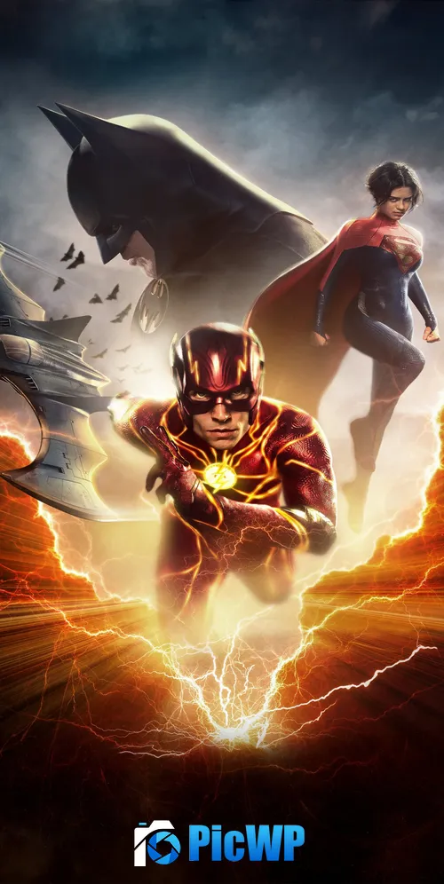 The Flash Batman 3K Mobile Wallpaper