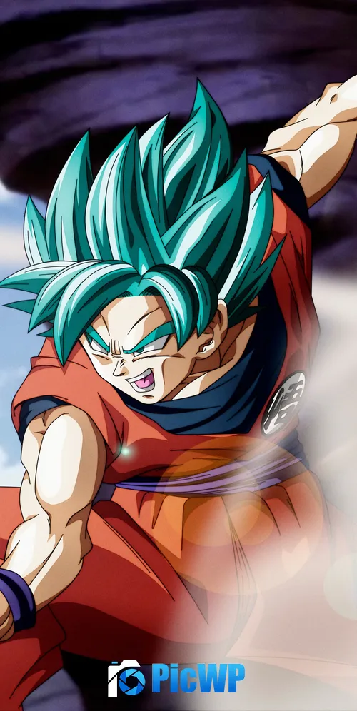 Goku SSGSS Super Saiyan Blue 3K Mobile Wallpaper