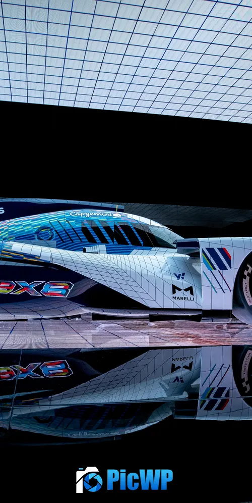 Peugeot 9X8 Electric Race Cars 3K Mobile Wallpaper