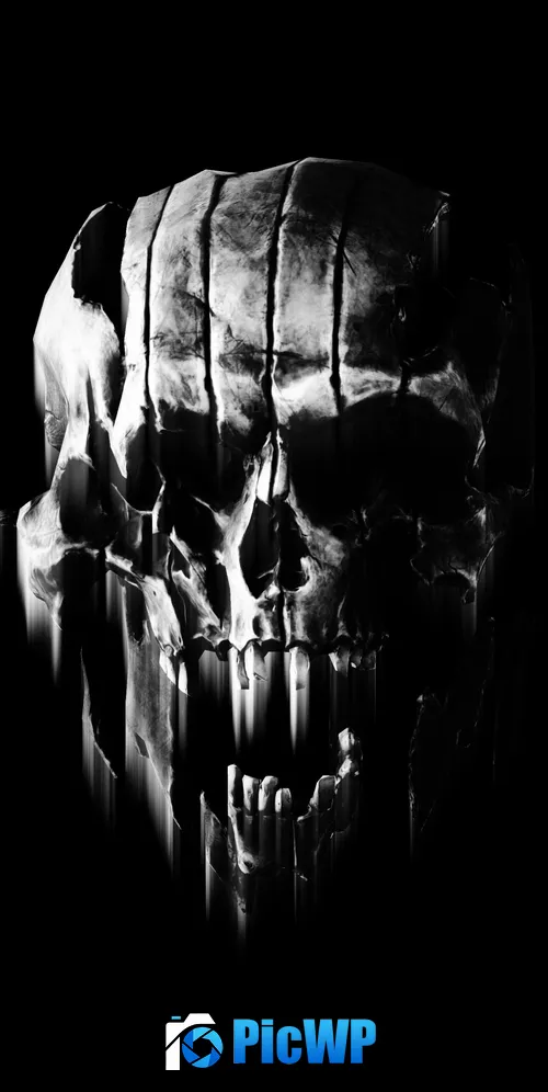 Skull AMOLED 3K Mobile Wallpaper