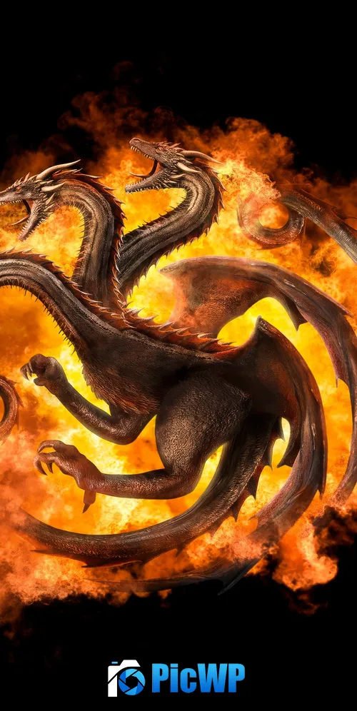 House of the Dragon Fire Will Reign 3K Mobile Wallpaper